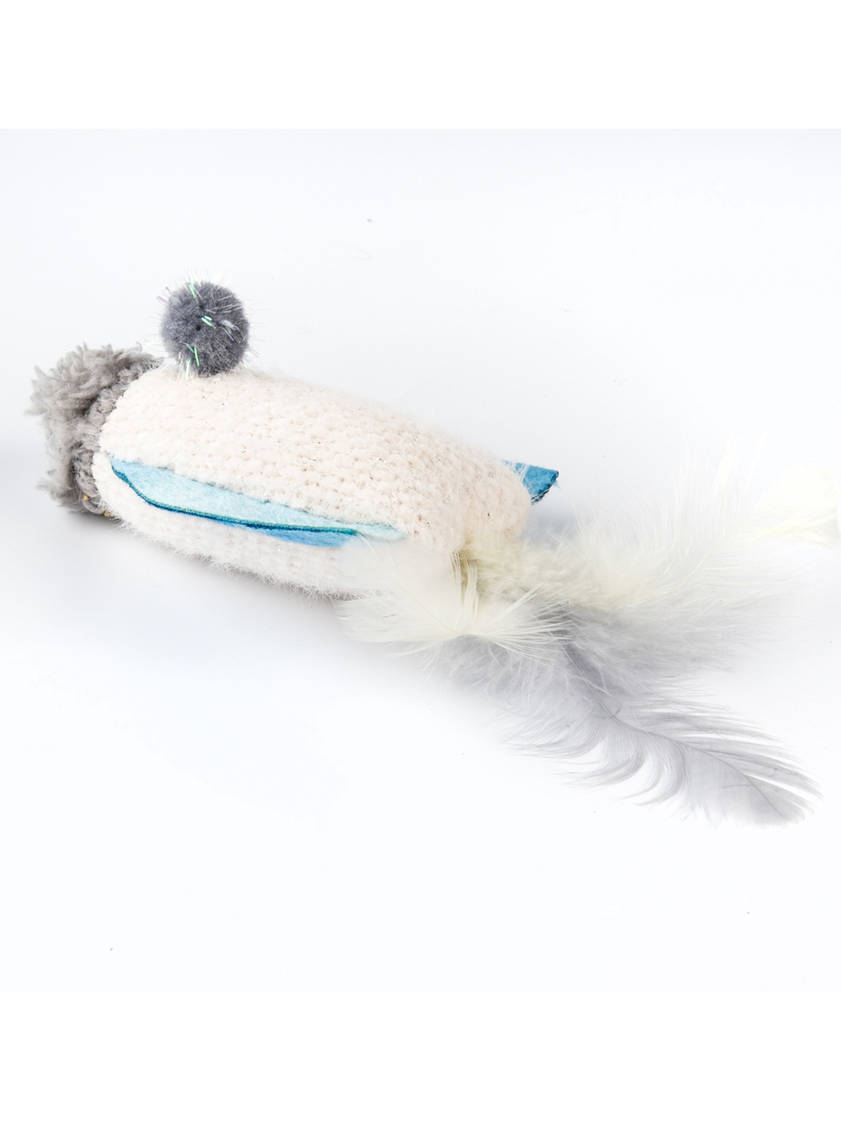 MPG brands Игрушка Petpark для кошек Космический корабль с перьями и кошачьей мятой 20 см