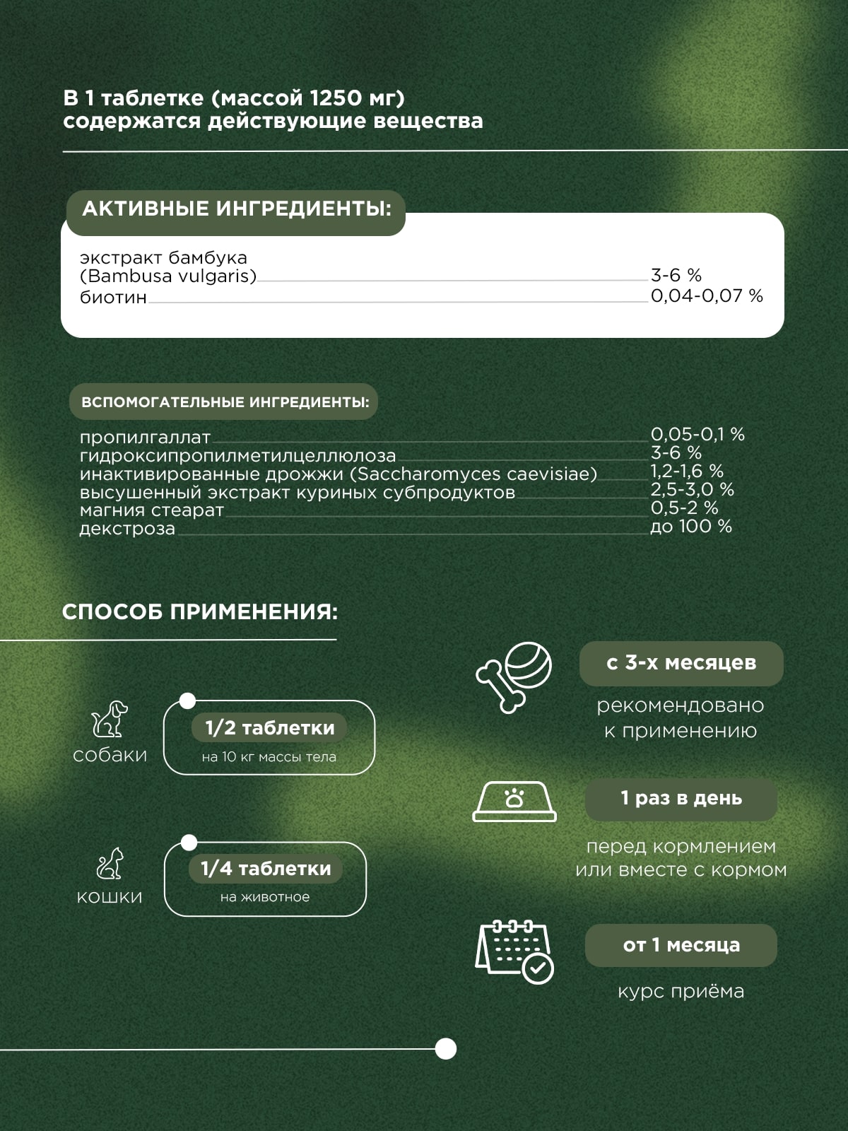 ProPhyto для Кожи и Шерсти, 30 таблеток