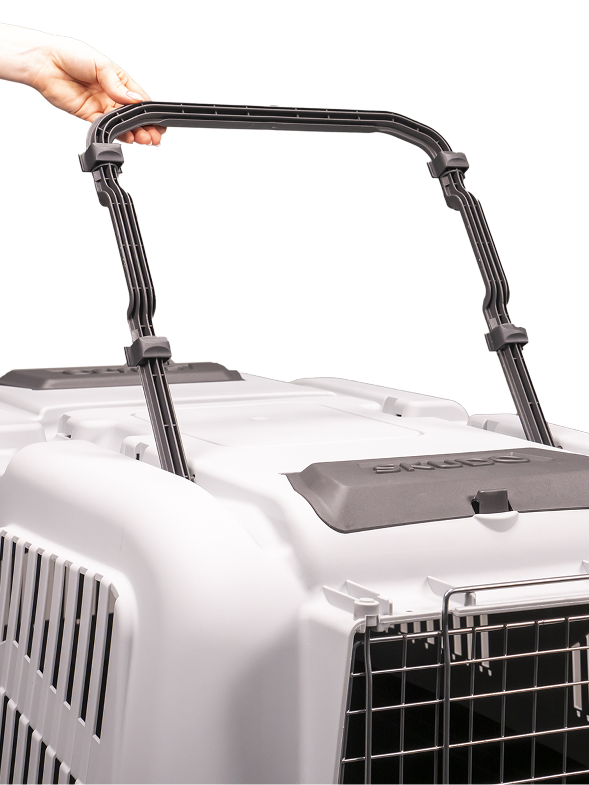 MPS переноска SKUDO 7  105х73х76h см с металлической дверцей с замком серая 8022967058223