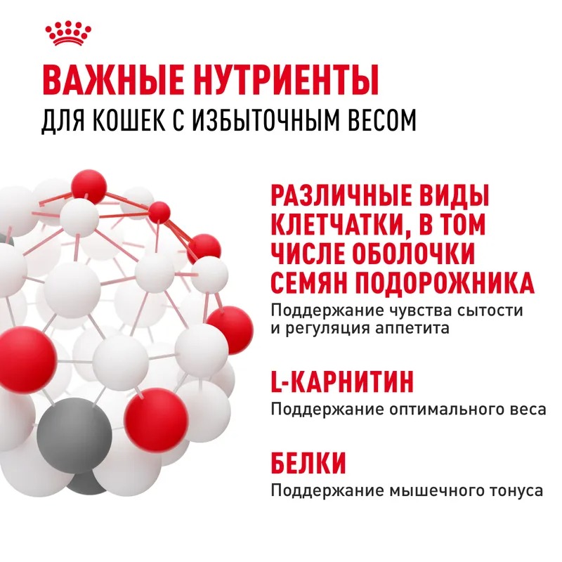 ROYAL CANIN Light Weight Care Сухой корм для взрослых кошек профилактика лишнего веса, 400г