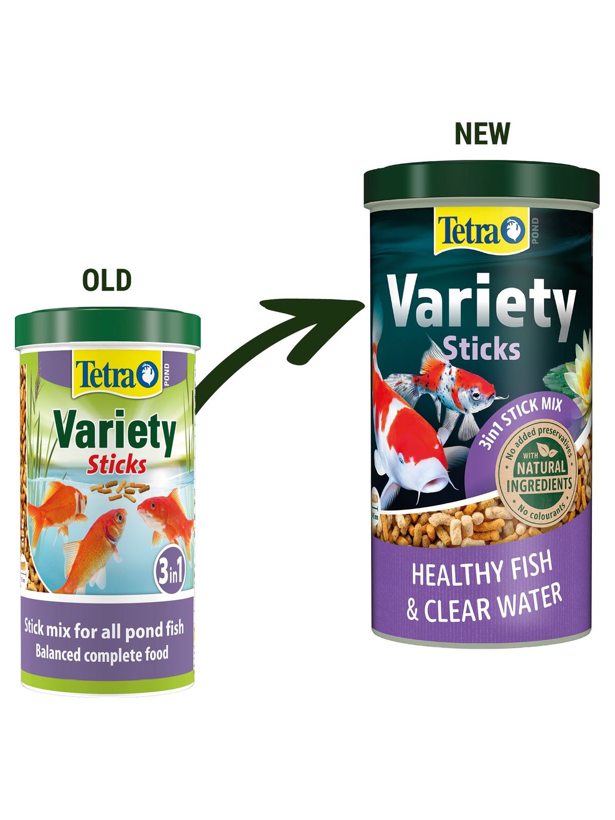 Tetra Pond Variety Sticks корм для прудовых рыб (3 вида палочек) 1 л