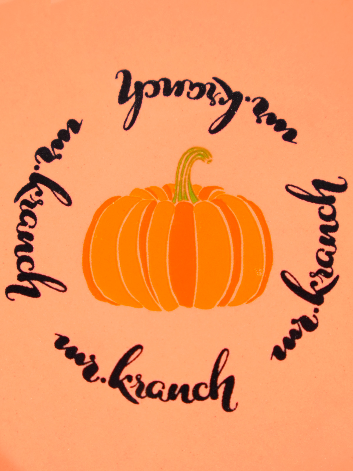 Миска для кошек керамическая "Mr. Kranch" Тыква персиковая 200 мл