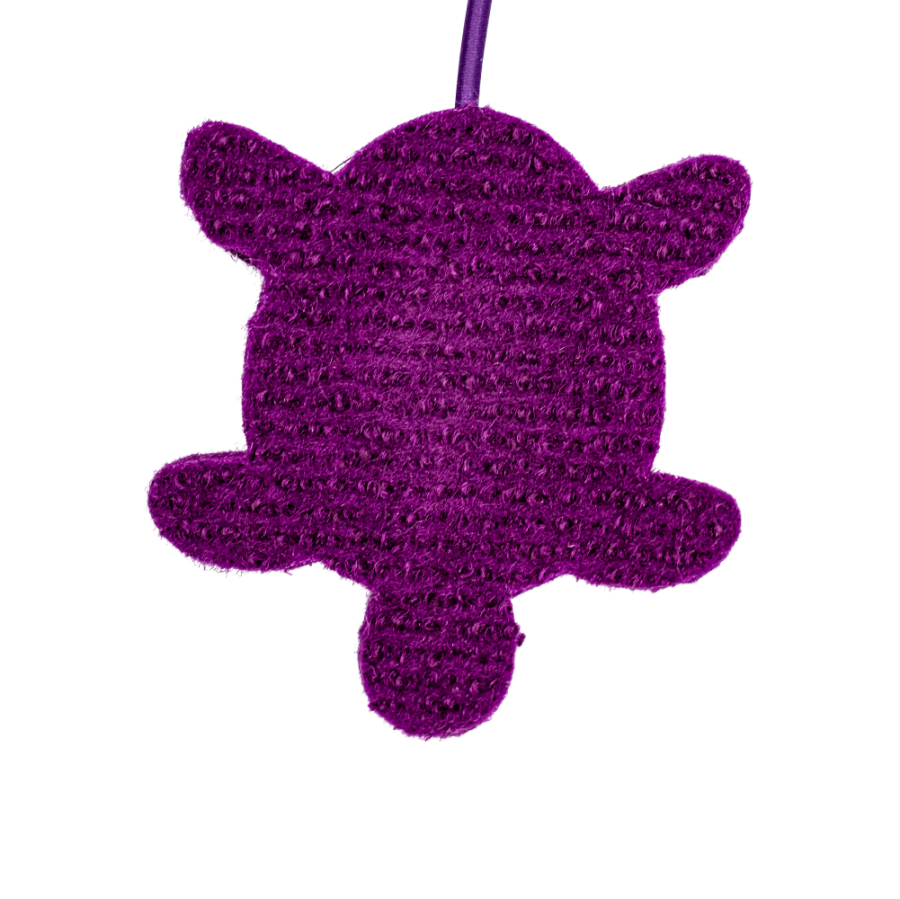 Моськи-Авоськи Игрушка-дразнилка Черепаха, на резинке 70 см, фиолетовая