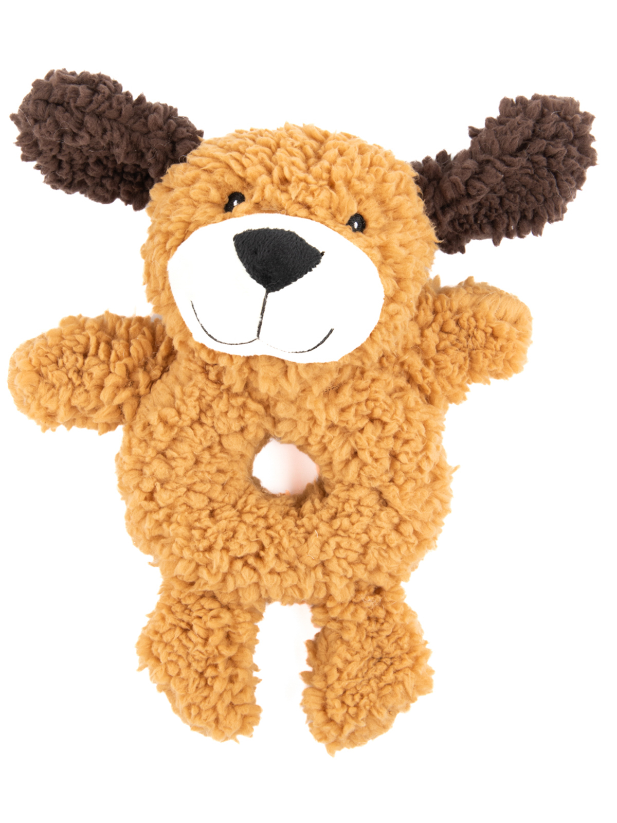 Aromadog Игрушка AROMADOG Rescue для собак Собачка-кольцо 25 см с пищалкой, рыжая