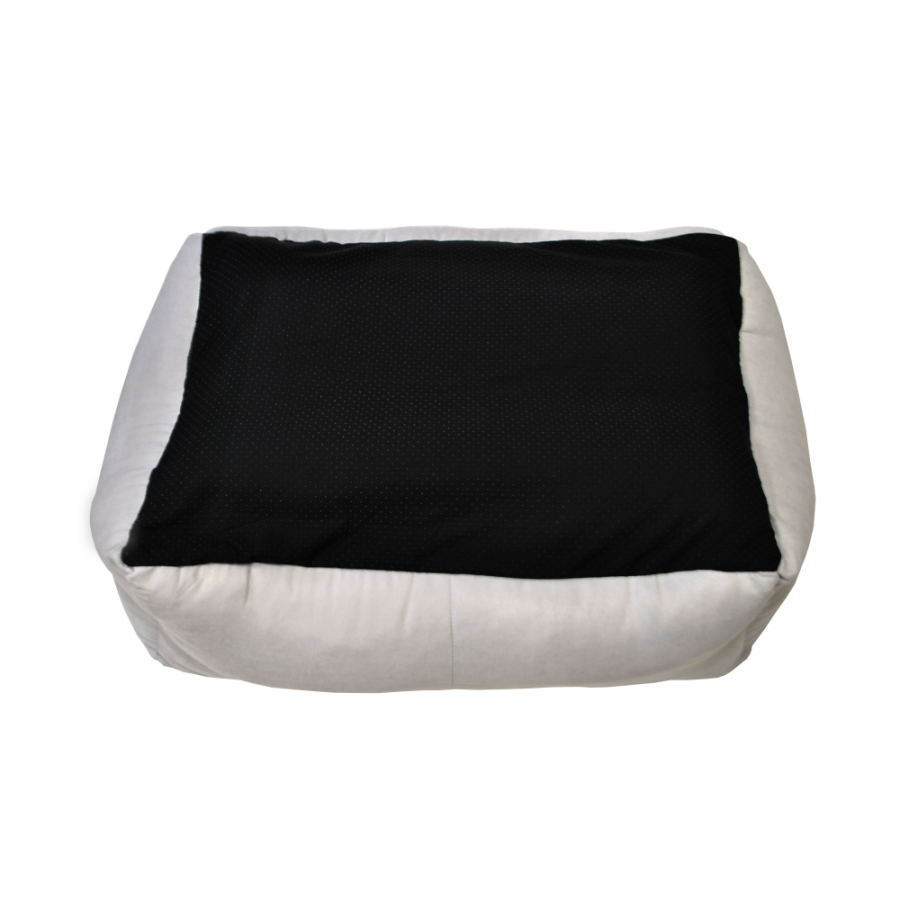 STORYTAILS Лежанка MUSHU прямоугольная из велюра Серый S  60 x 50 x 19 см