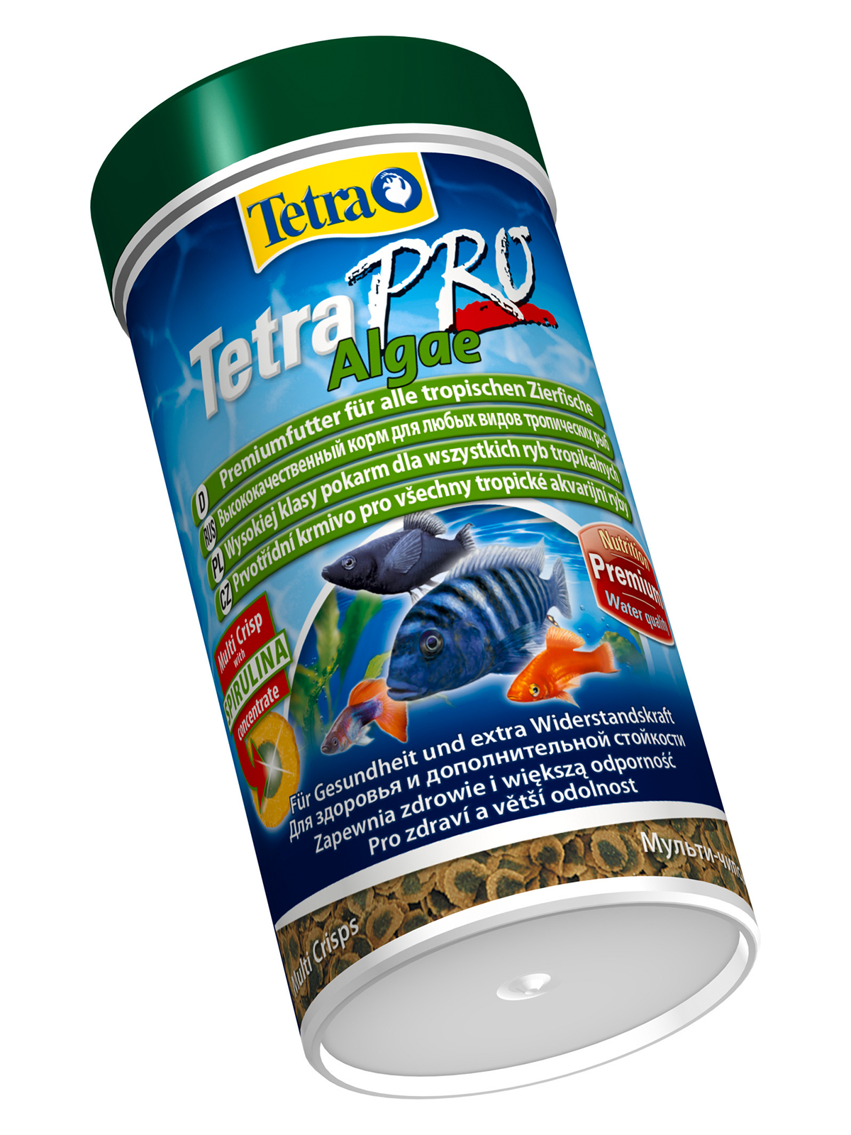 TetraPro Algae Crisps раст.корм для всех видов рыб в чипсах 250 мл