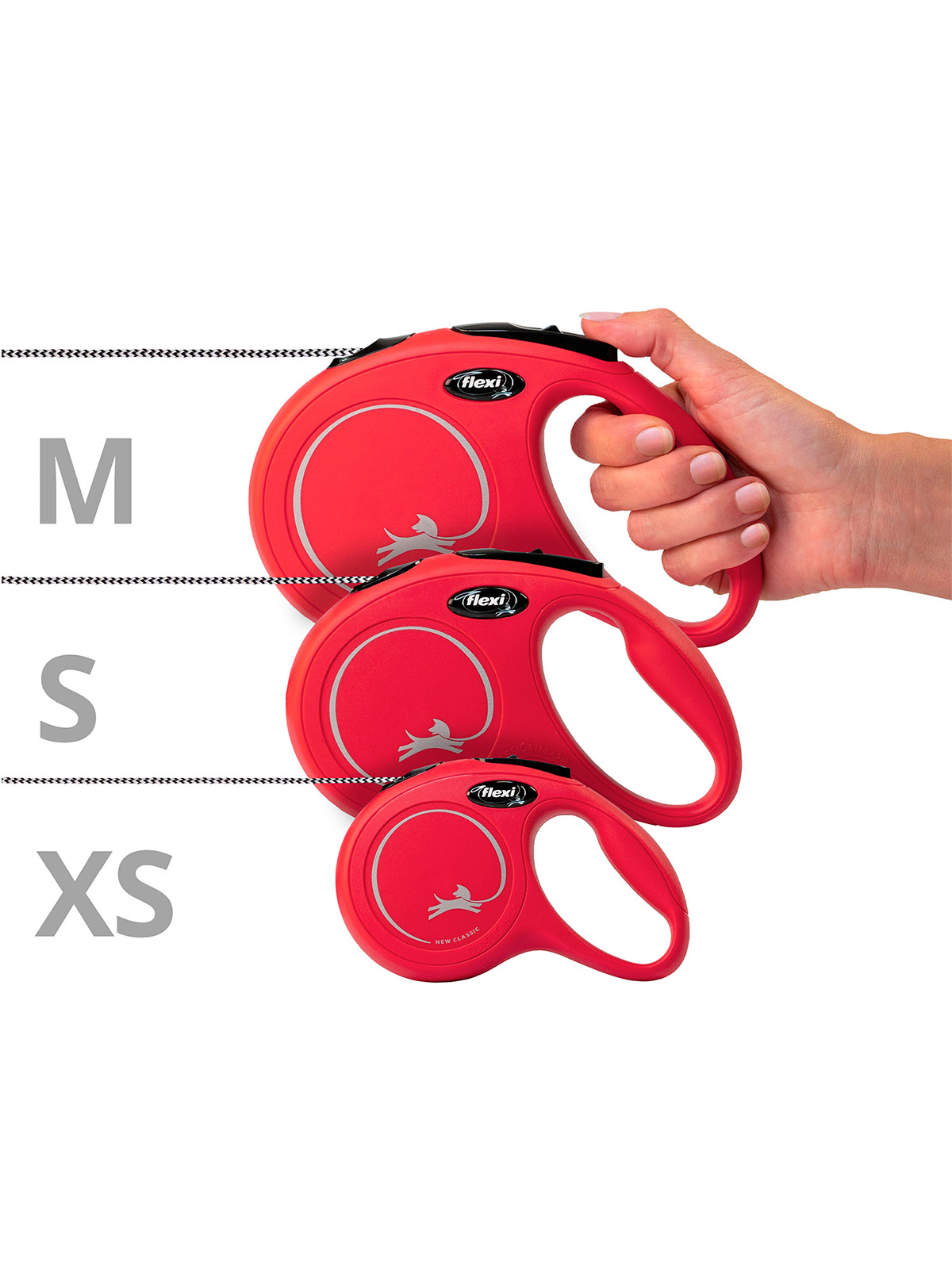 Flexi flexi рулетка New Classic S (до 12 кг) 5 м трос красная 4000498022504