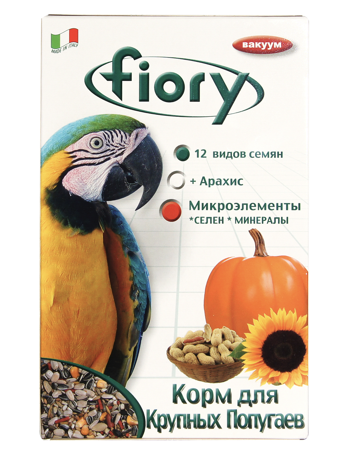 Корм Fiory Pappagalli для крупных попугаев 700 г