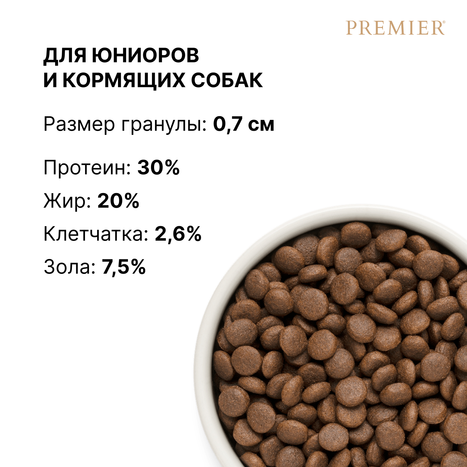 Premier Сухой корм для средних щенков с индейкой 3 кг 5407007851379