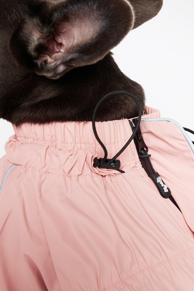 Дождевик LionPets Мопс LPK9325-121 на девочку Цвет: Пудровый