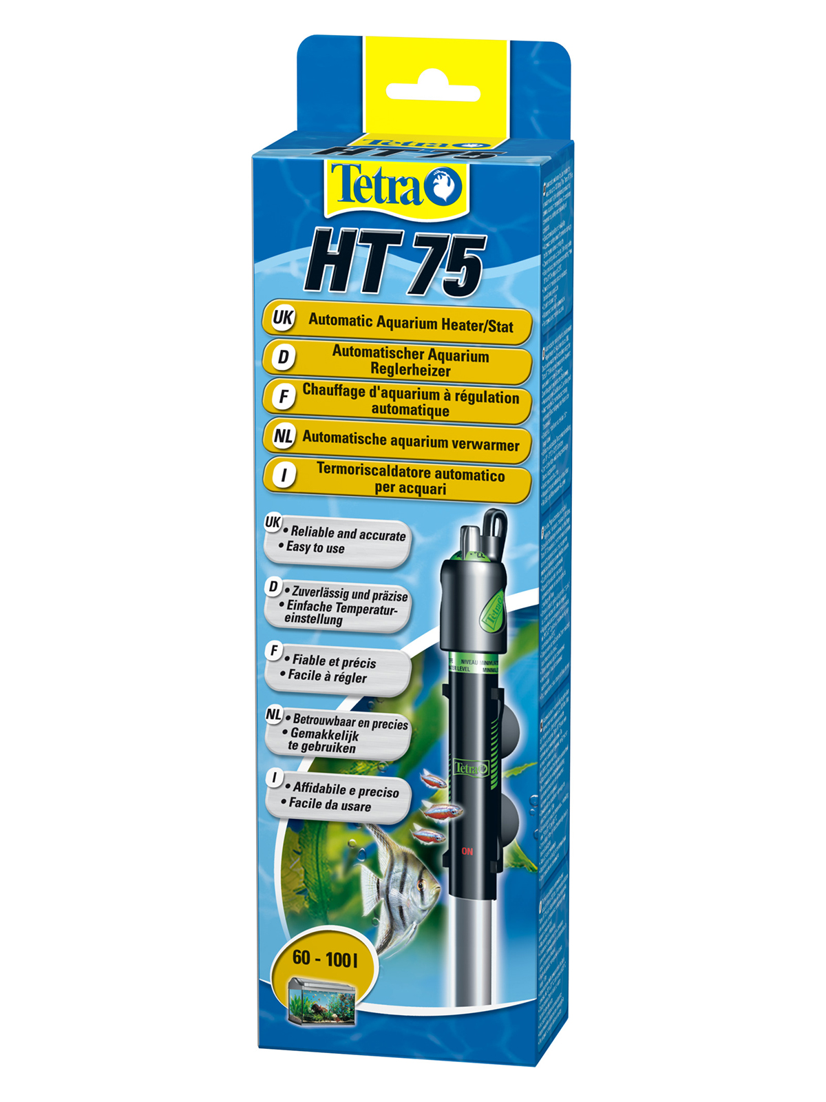 Tetra HT 75 терморегулятор 75Bт для аквариумов 60-100 л