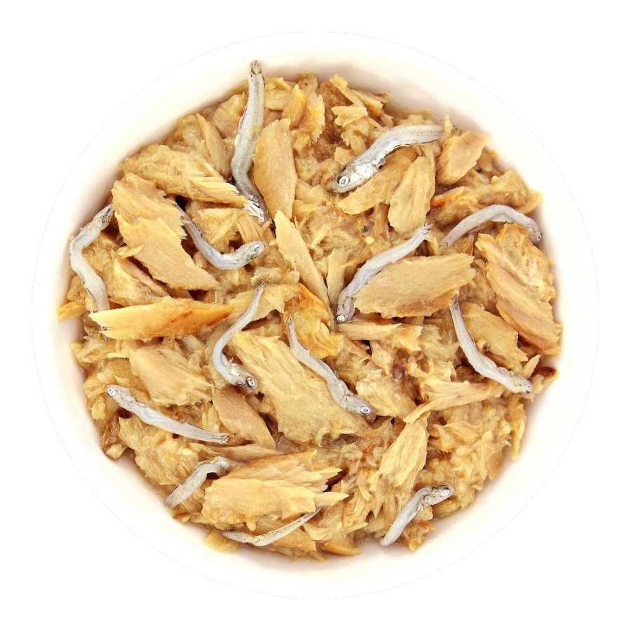 INABA CIAO can Влажный корм для кошек, тунец Магурo с мальками ширасу, 85г 4901133947568