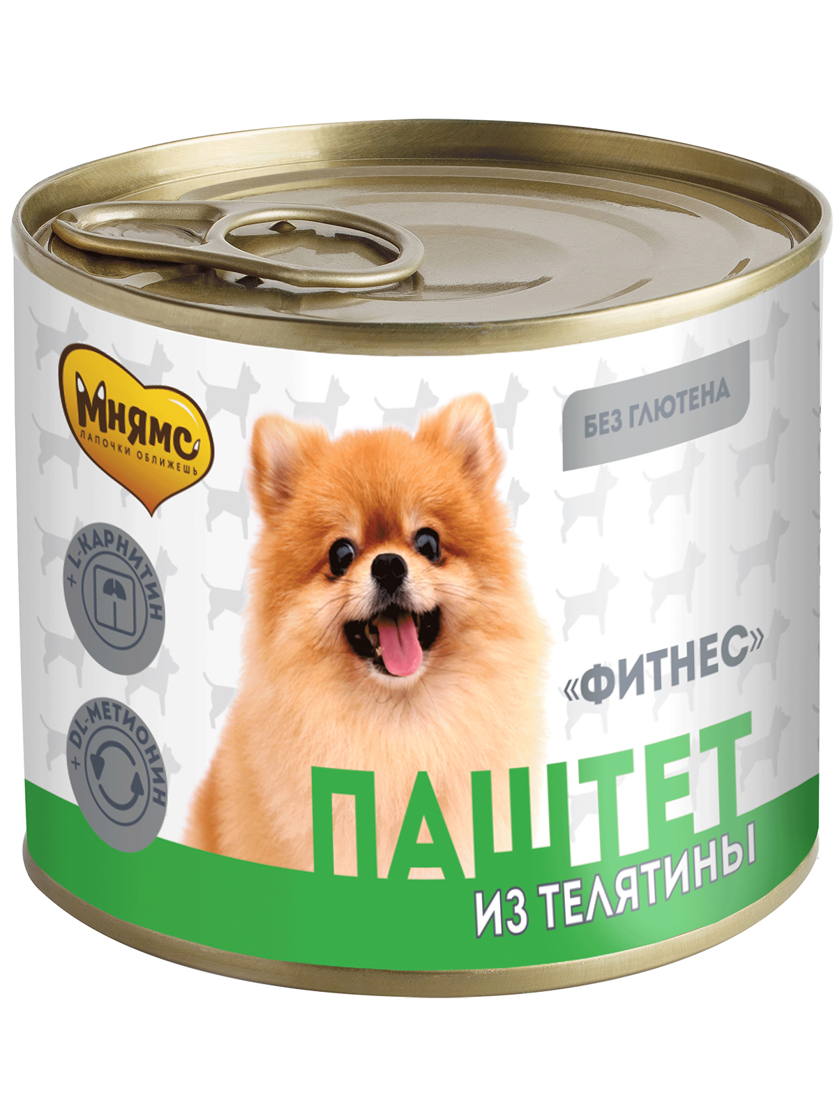 Влажный корм Мнямс На каждый день Паштет из телятины для собак «ФИТНЕС» 200 г