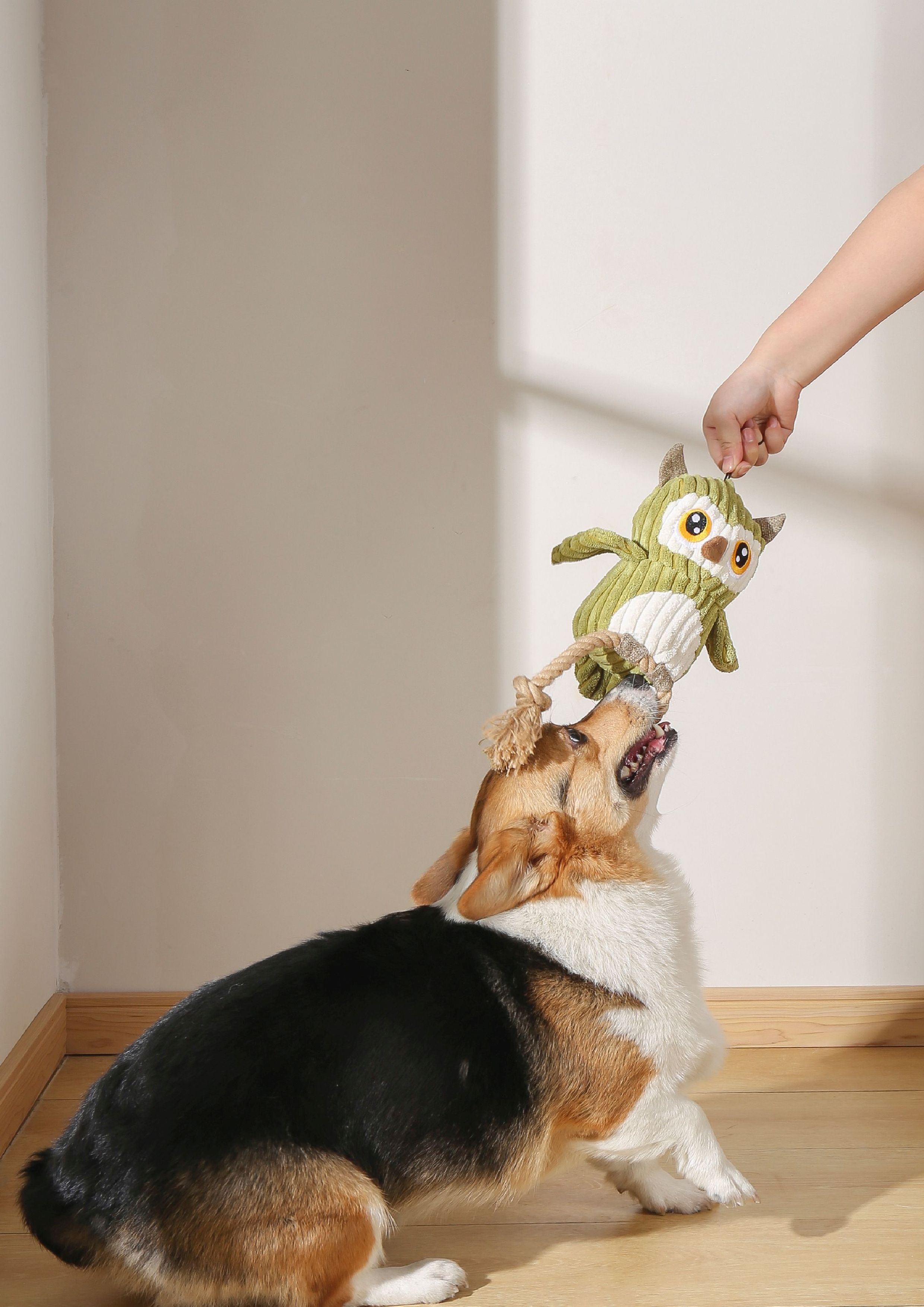 Игрушка СОВА С КАНАТОМ мягкая 30 см. 10641099 Mpets