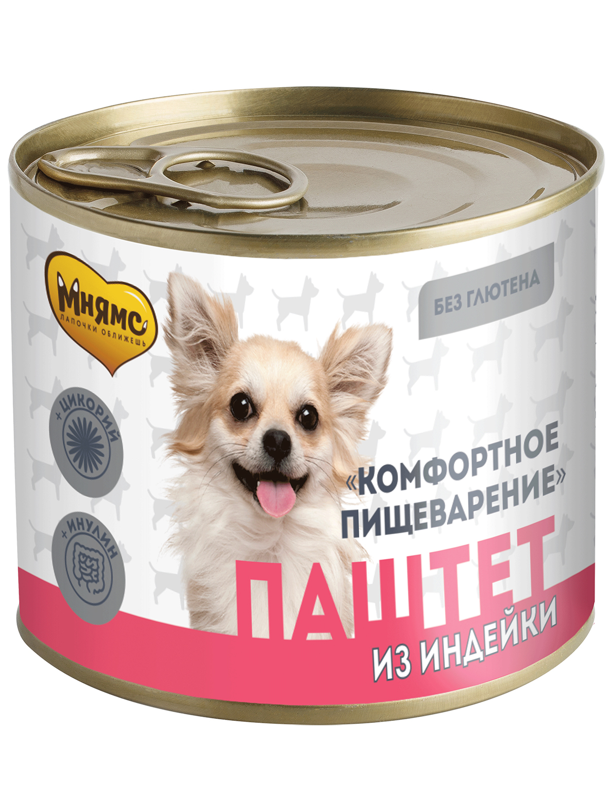 Влажный корм Мнямс На каждый день Паштет из индейки для собак «КОМФОРТНОЕ ПИЩЕВАРЕНИЕ» 200 г