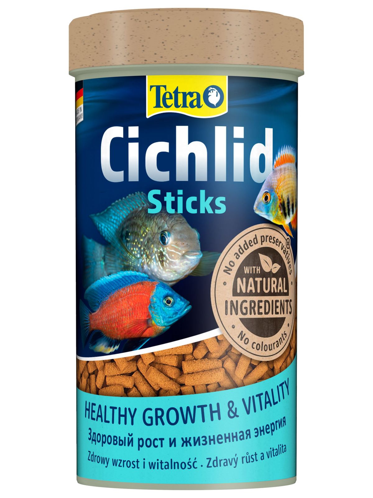 TetraCichlid Sticks корм для всех видов цихлид в палочках 250 мл