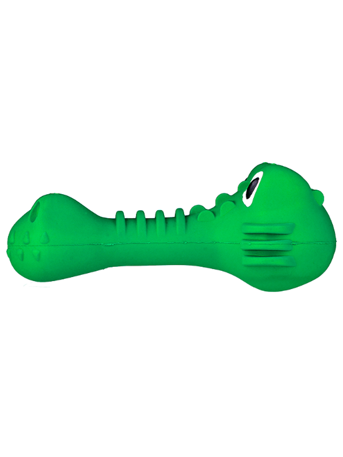 Игрушка Mr.Kranch для собак Крокодил с пищалкой 18 см зеленая с ароматом курицы