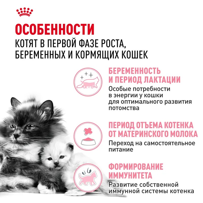 ROYAL CANIN Mother&Babycat корм сухой для котят 400 гр 4627109380367