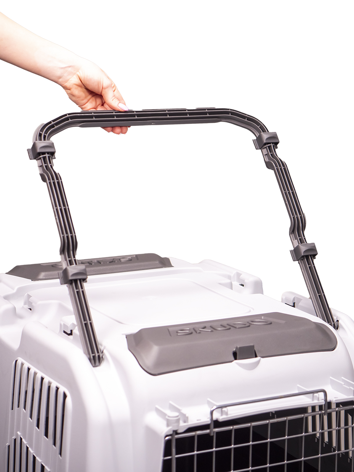 MPS переноска SKUDO 5  79х58,5х65h см с металлической дверцей с замком серая 8022967036177