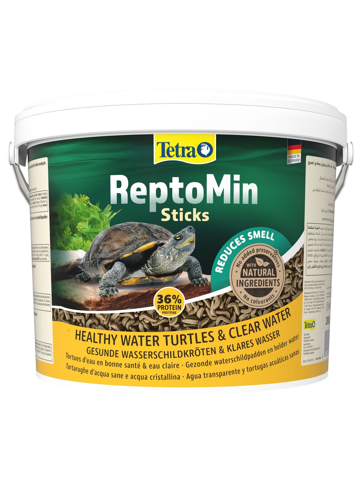 Tetra ReptoMin корм в виде палочек для водных черепах 10 л (ведро)