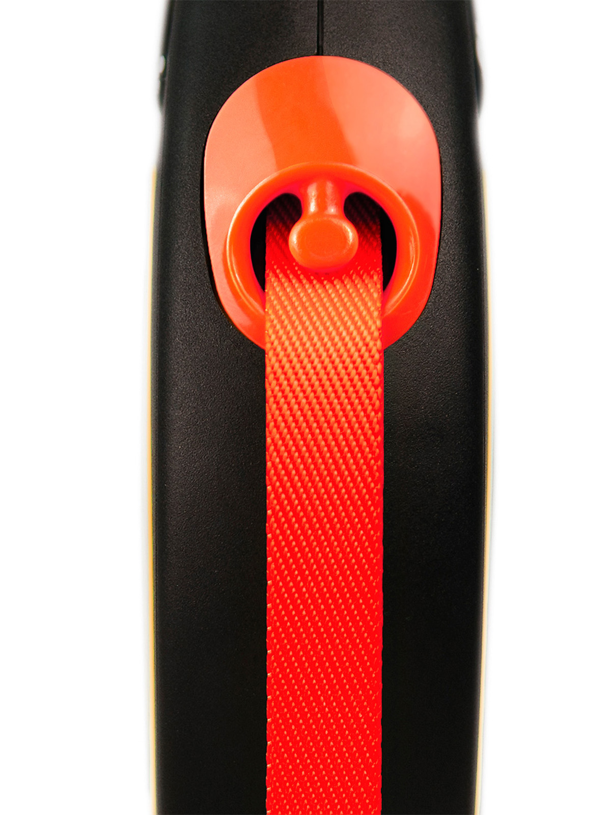Flexi flexi рулетка Neon New M (до 25 кг) лента 5 м, светоотражающая, оранжевый неон