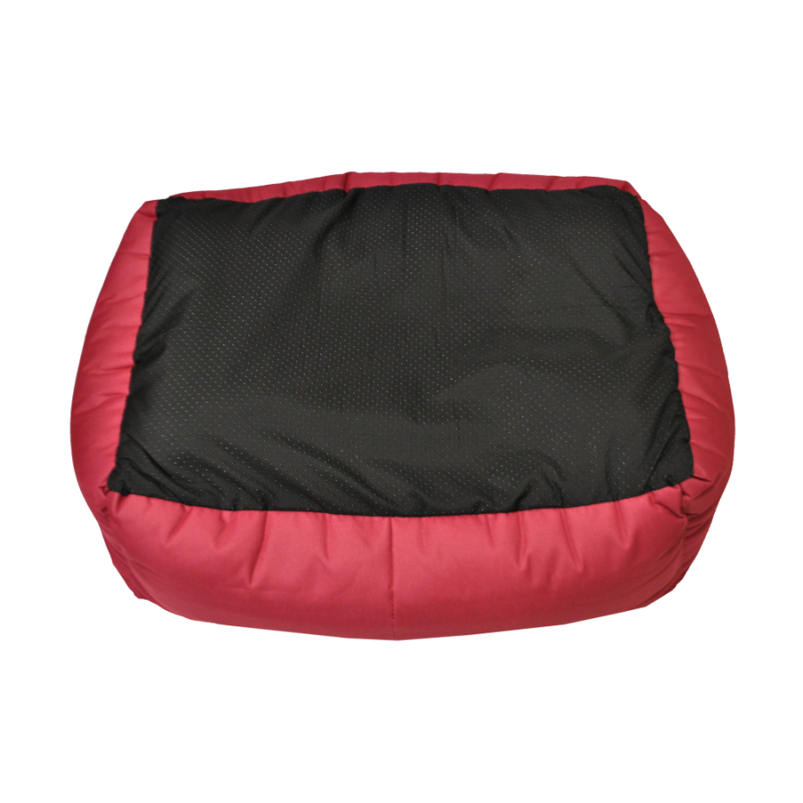 STORYTAILS Лежанка LOOIE прямоугольная с мехом Красный  M 70 x 60 x 23 см