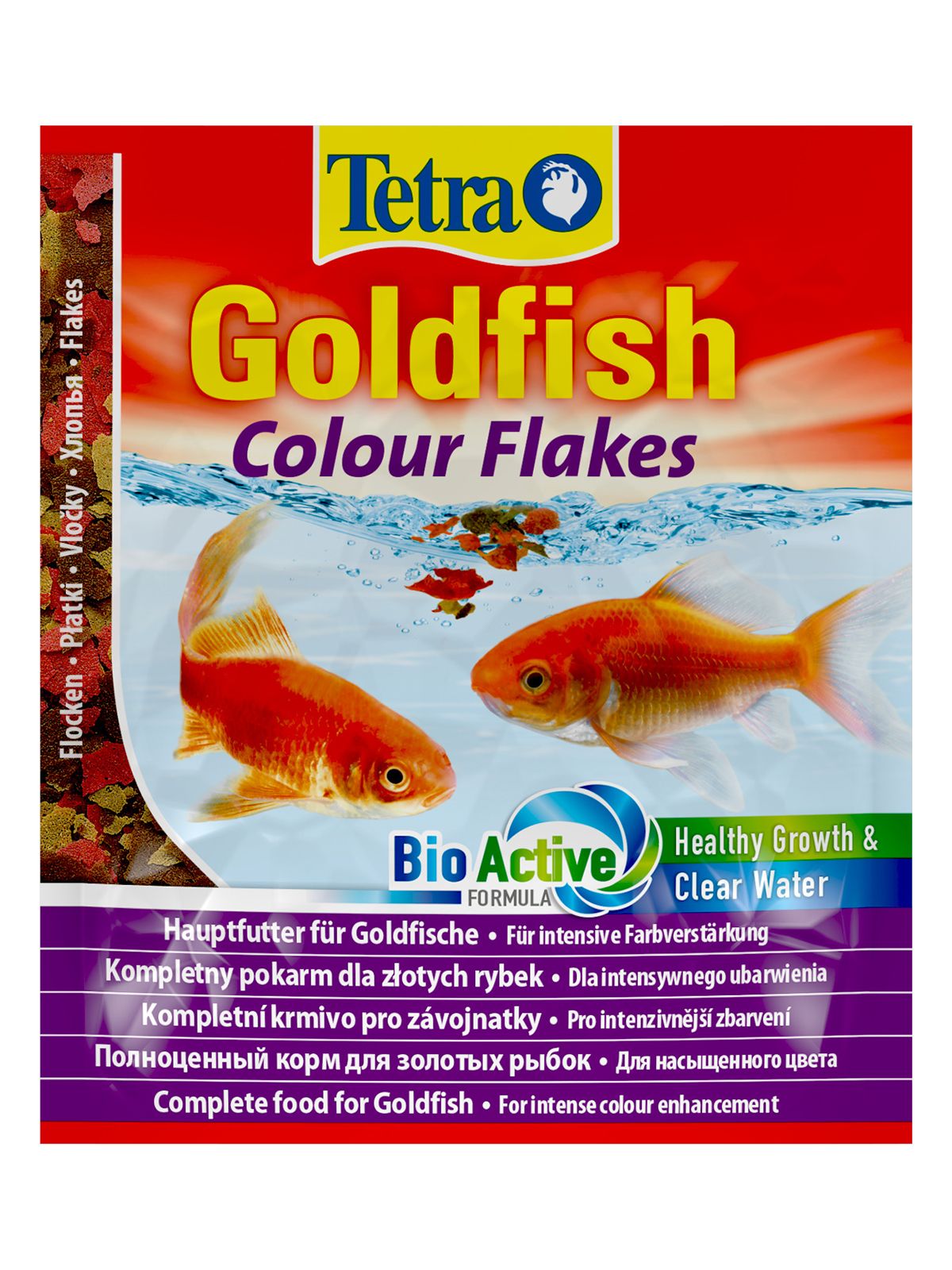 TetraGoldfish Colour корм в хлопьях для улучшения окраса золотых рыб 12 г (sachet)