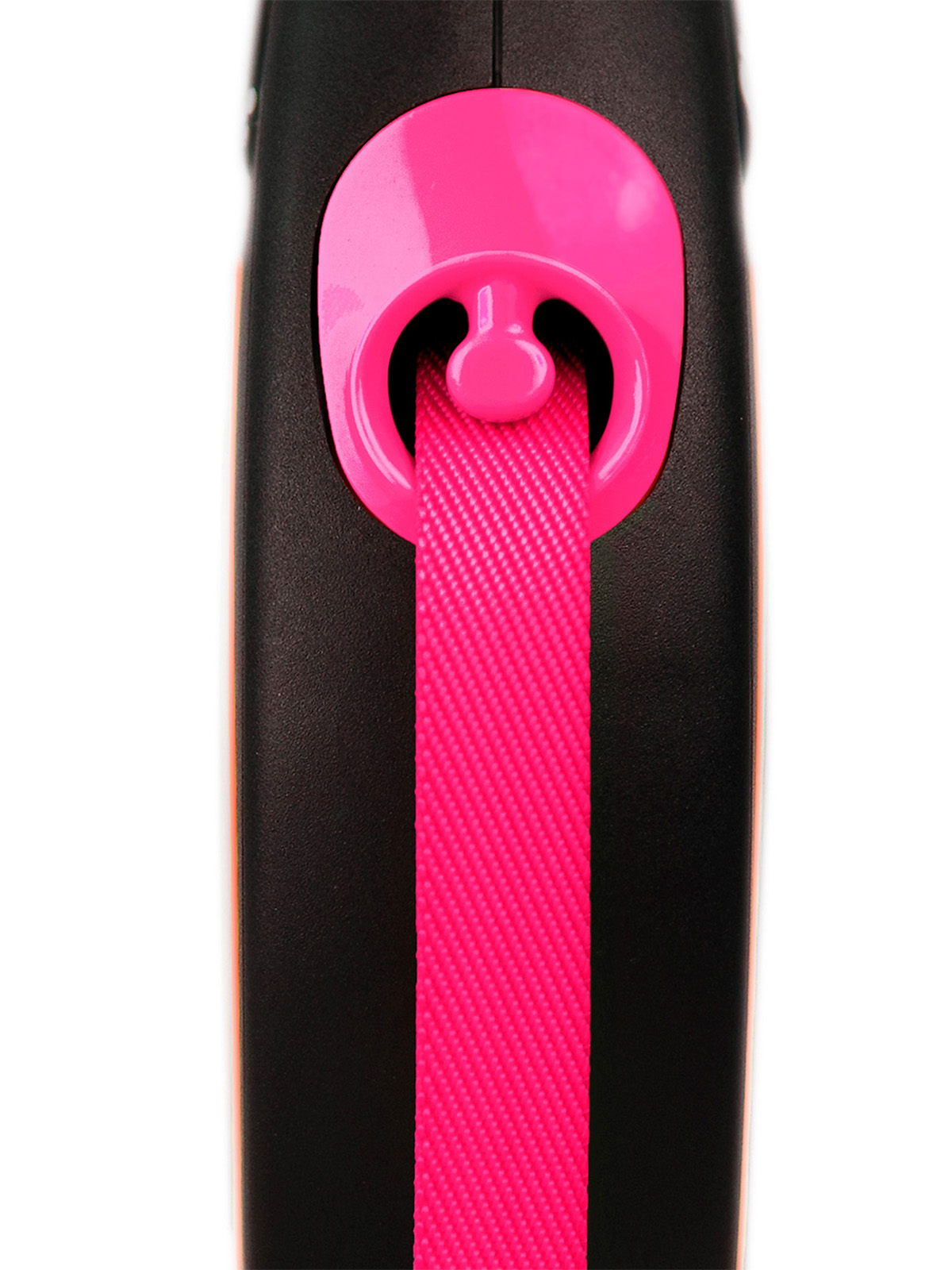 Flexi flexi рулетка Neon New M (до 25 кг) лента 5 м, светоотражающая,розовый неон