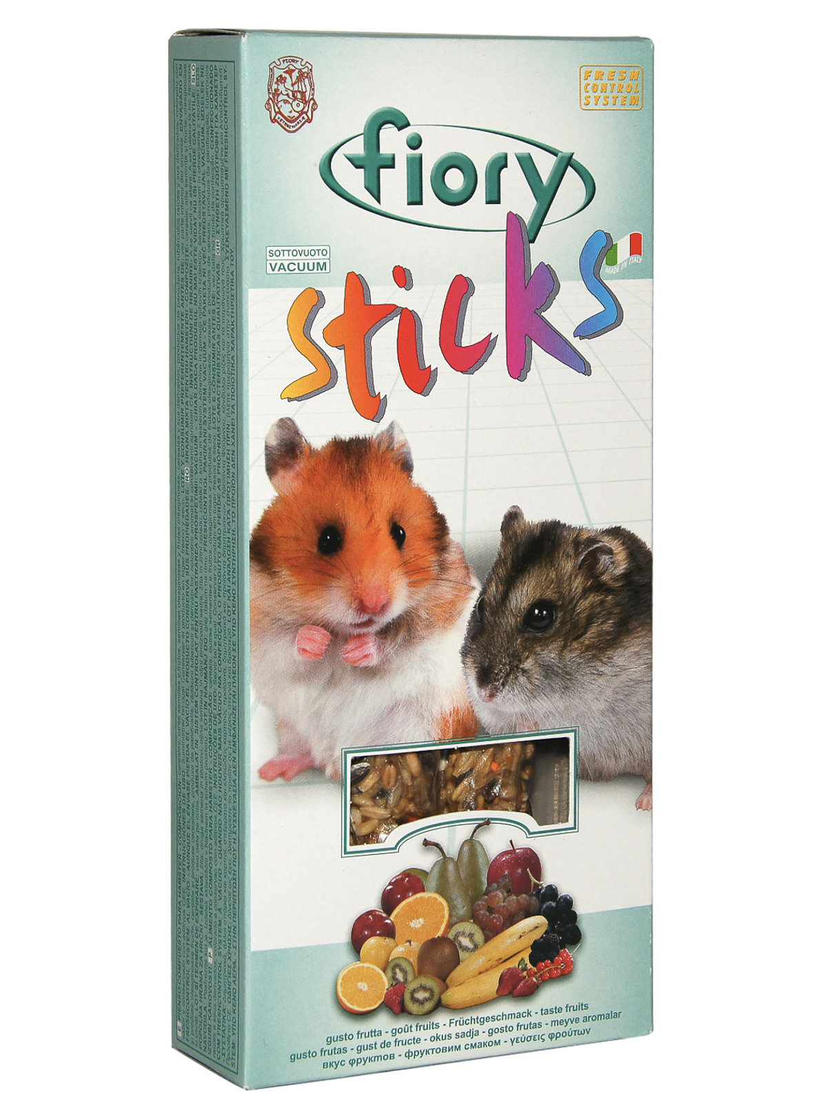 Лакомство Fiory Sticks палочки для хомяков с фруктами 2х50 г