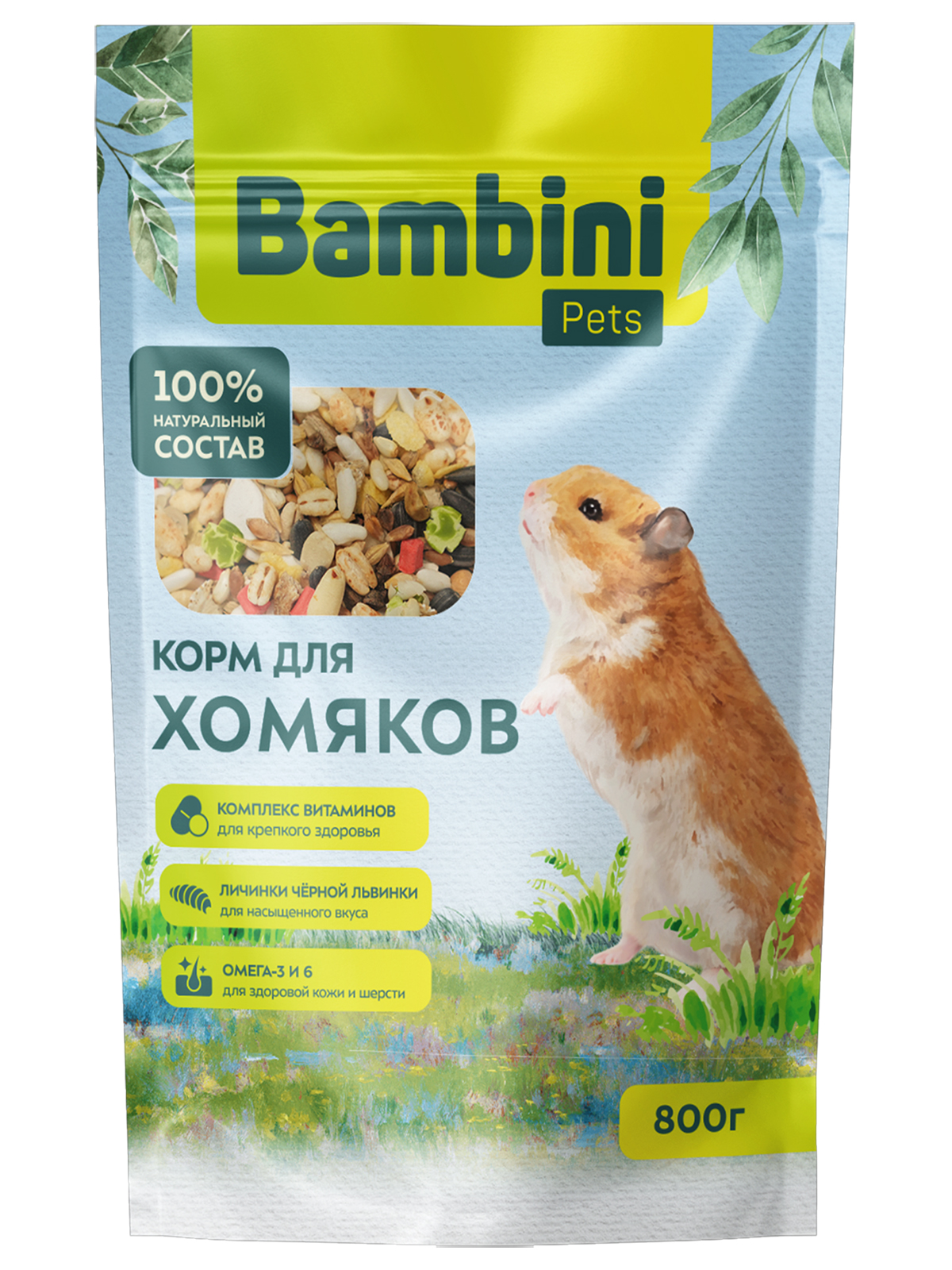 Bambini Pets Корм  для хомяков, 800 г