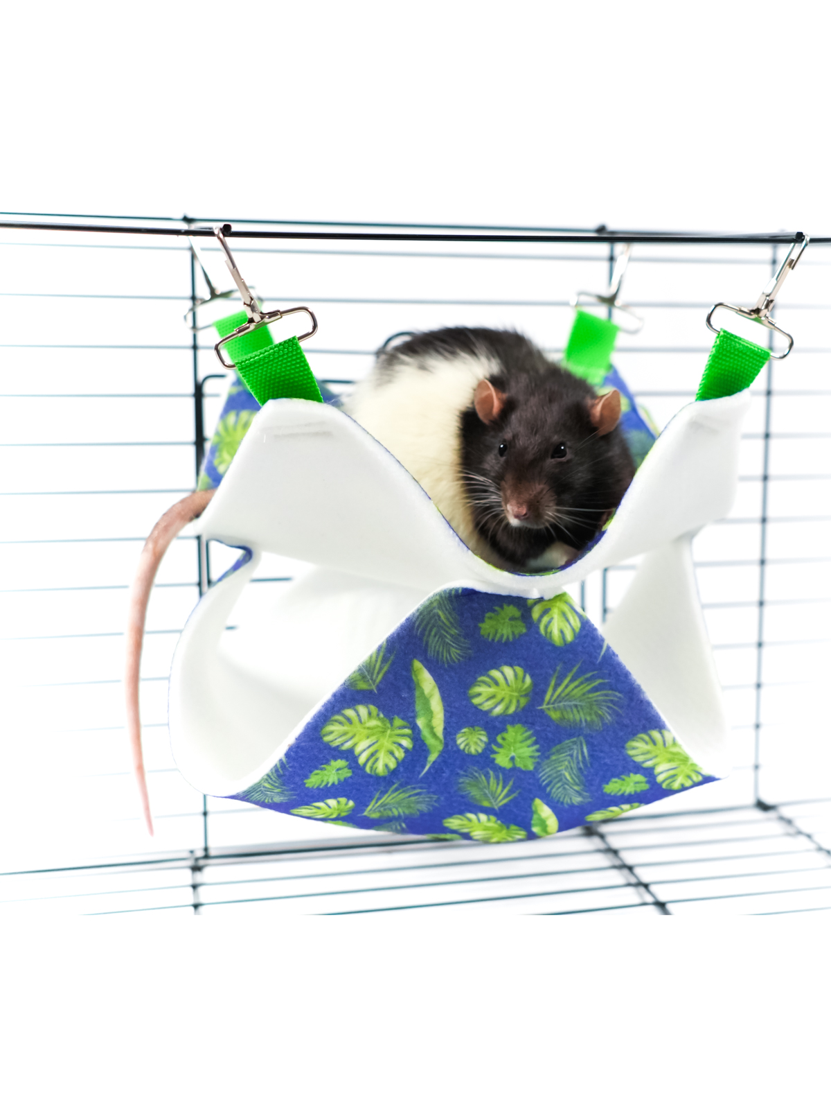 Bambini Pets  Гамак подвесной из фетра "Двухуровневый" для грызунов и хорьков 23*23*6 см
