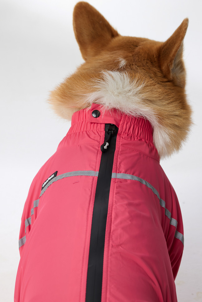 Дождевик LionPets Корги LPK-9125-58 на девочку Цвет: Розовый (девочка Размер 3 (спинка 53, обхват шеи 40-48, обхват груди 60-82))