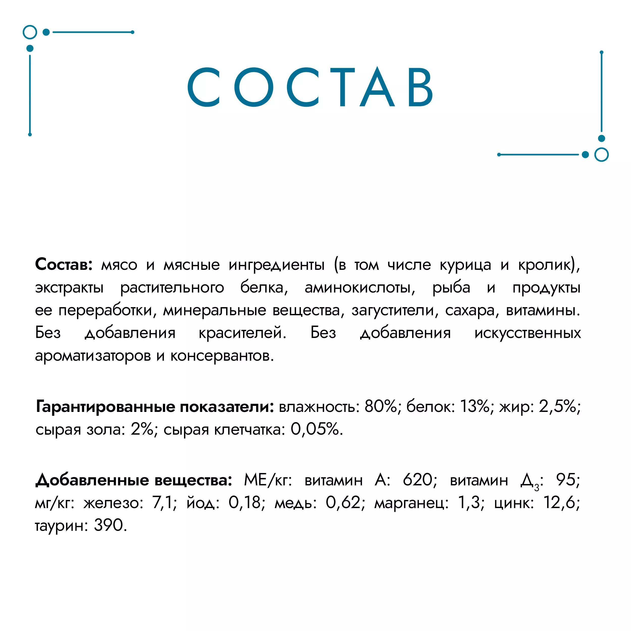 ГУРМЭ Перл Влажный корм для кошек Мясной дуэт, с кроликом и курицей в соусе, 75 гр