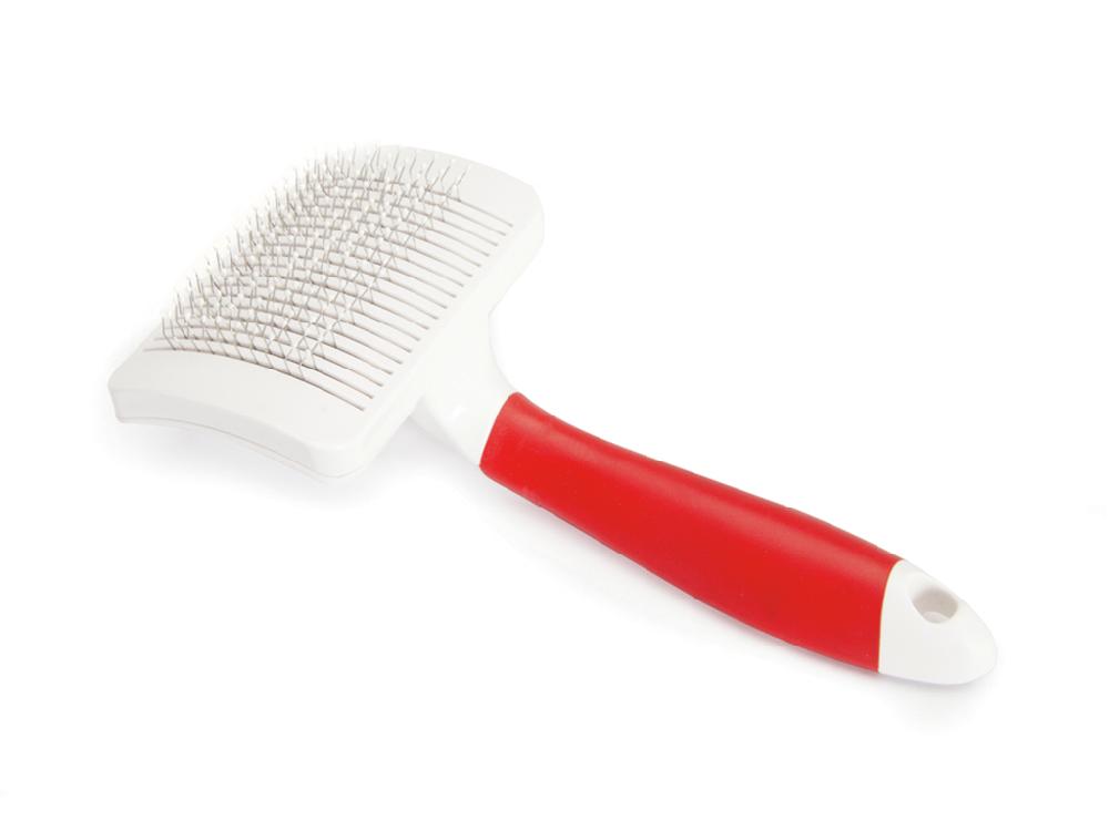 Пуходерка самоочищающаяся Camon белая, 86х57 мм, размер S