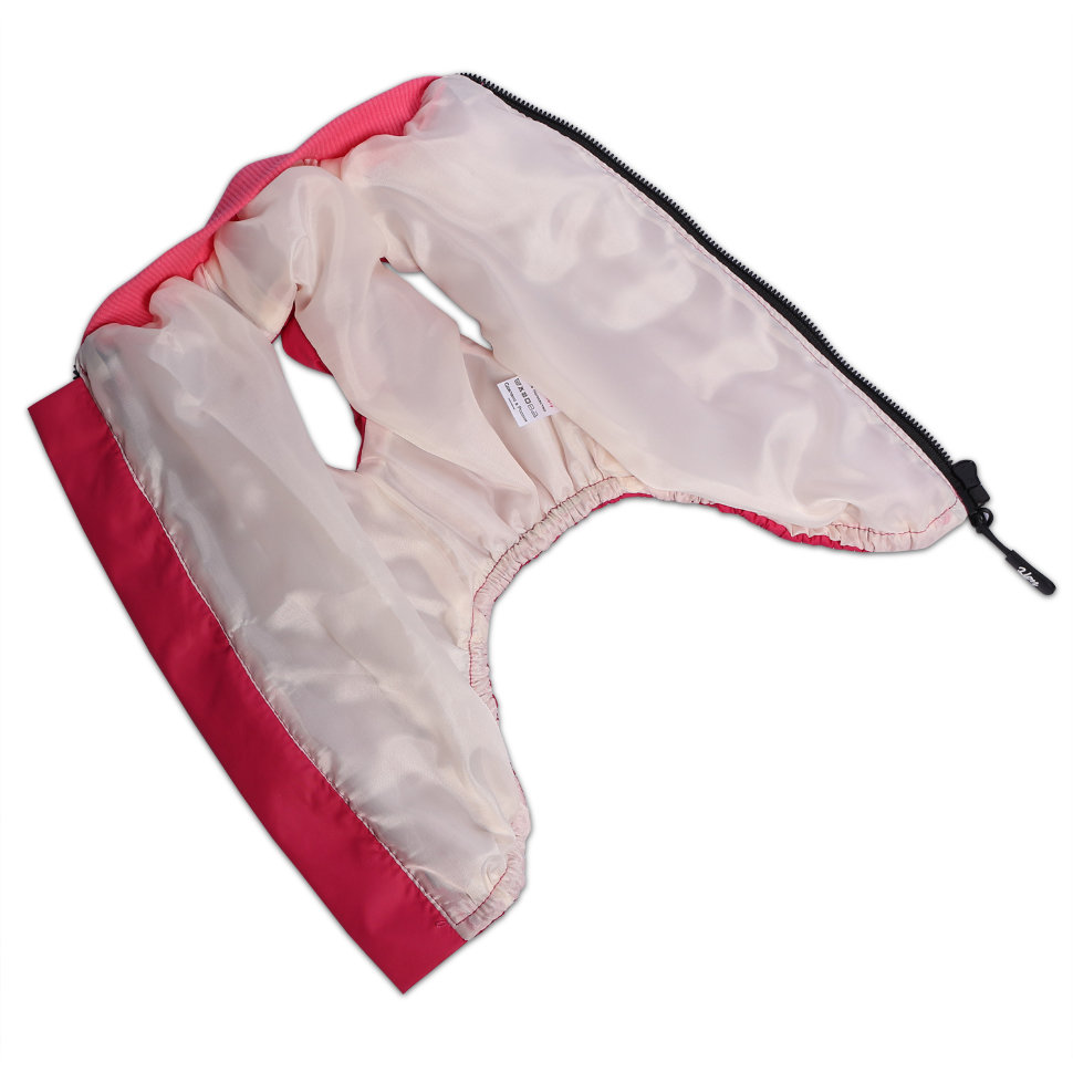 Жилетка для животных Lion, цвет: фуксия LMK-518 (на гладкой подкладке) (Размер 6XL (Длина спинки 54-56, грудь 72-84, шея 46-52))