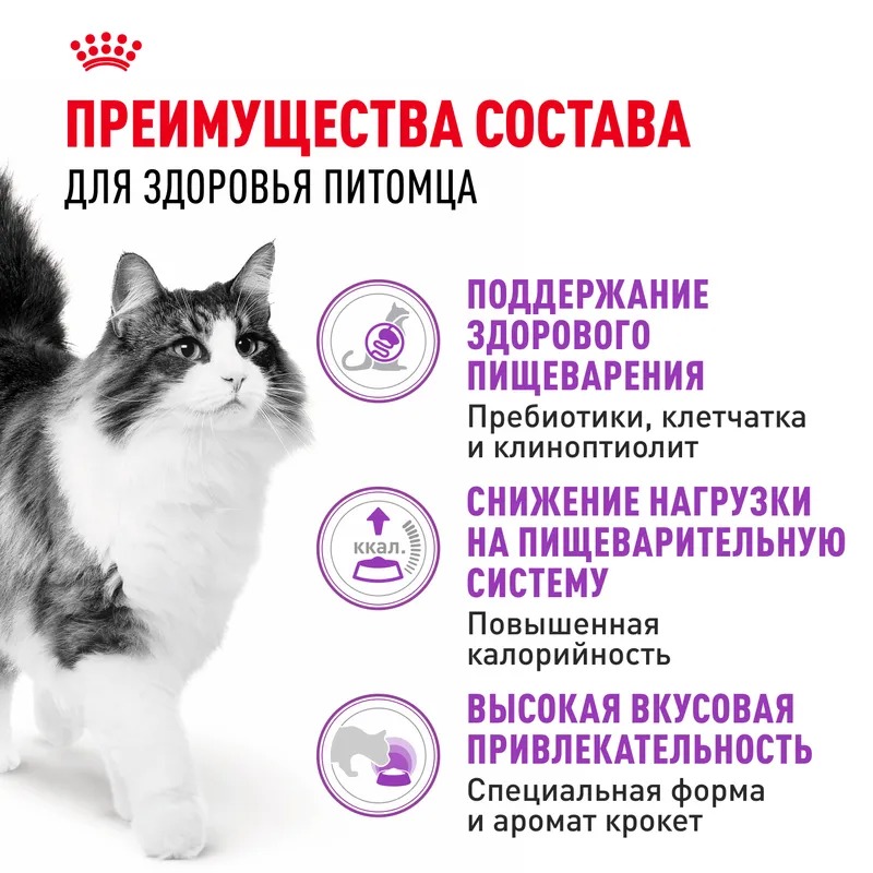 ROYAL CANIN Sensible для кошек с чувствительным пищеварением 400 гр 4627109380411