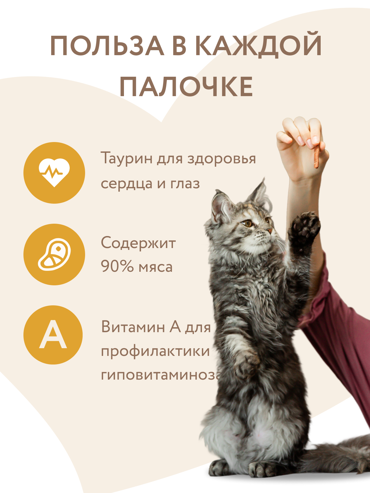 Лакомство Мнямс лакомые палочки 13,5 см для кошек с цыпленком и печенью 10х5 г NEW