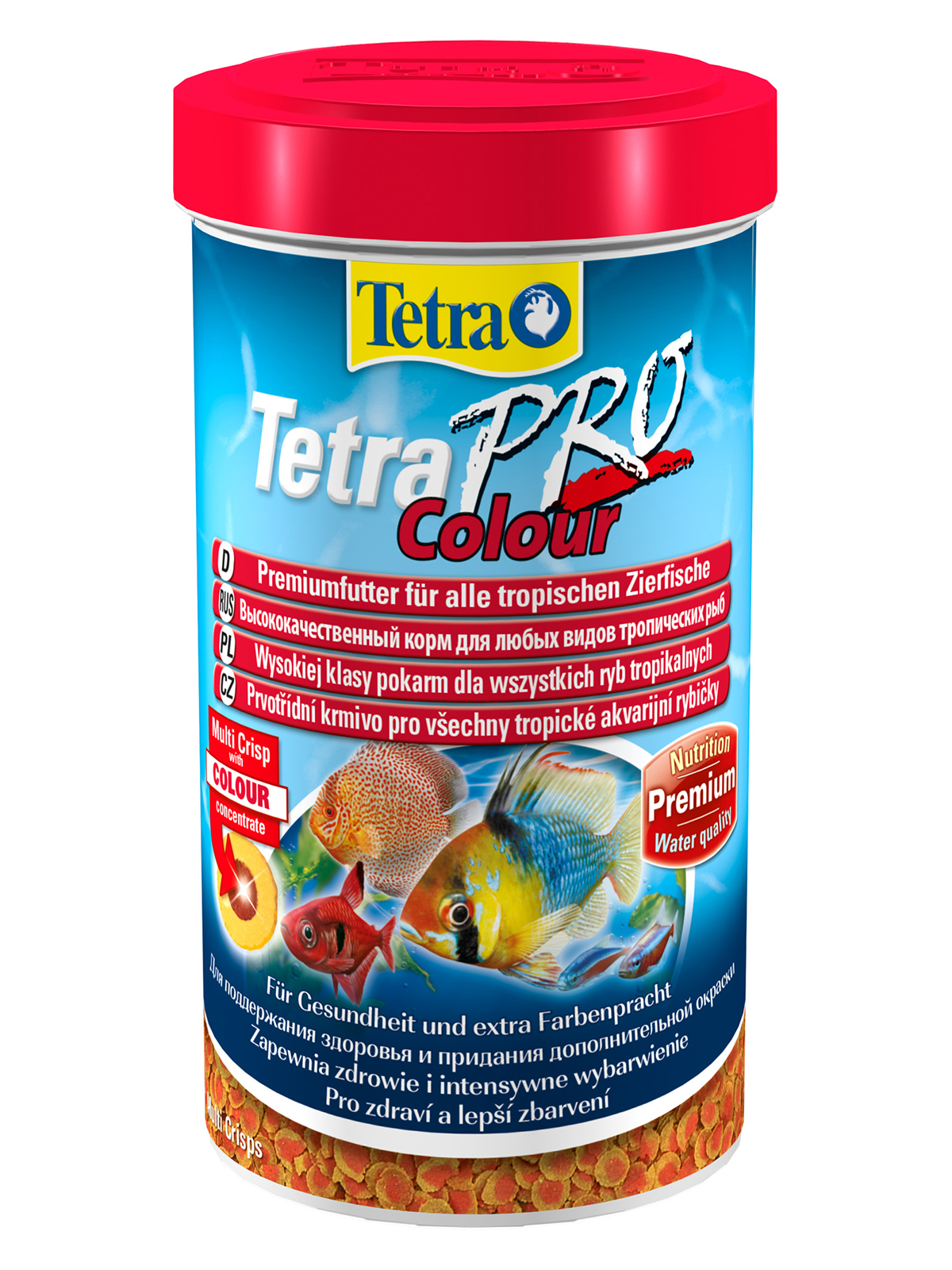 TetraPro Color Crisps корм-чипсы для улучшения окраса всех декоративных рыб 500 мл