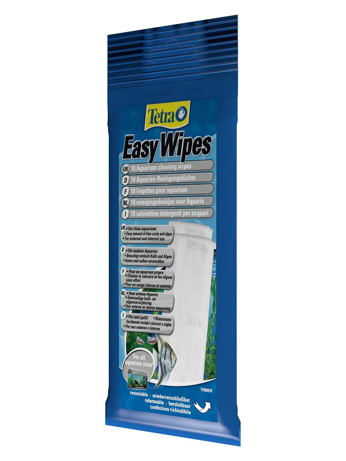 Tetra EasyWipes салфетки для протирки аквариумов