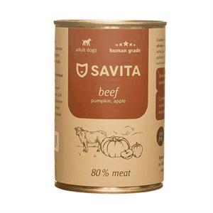 SAVITA Влажный корм для собак с говядиной 1шт-410г 4608905055710 4670236594350