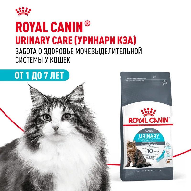 ROYAL CANIN Urinary Care Корм сухой диетический для кошек при МКБ 2 кг 4690553016588