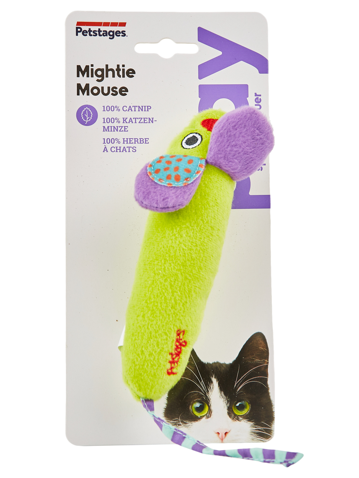 Игрушка Catstages для кошек "Мышка плюш" c кошачьей мятой 20 см (34005)