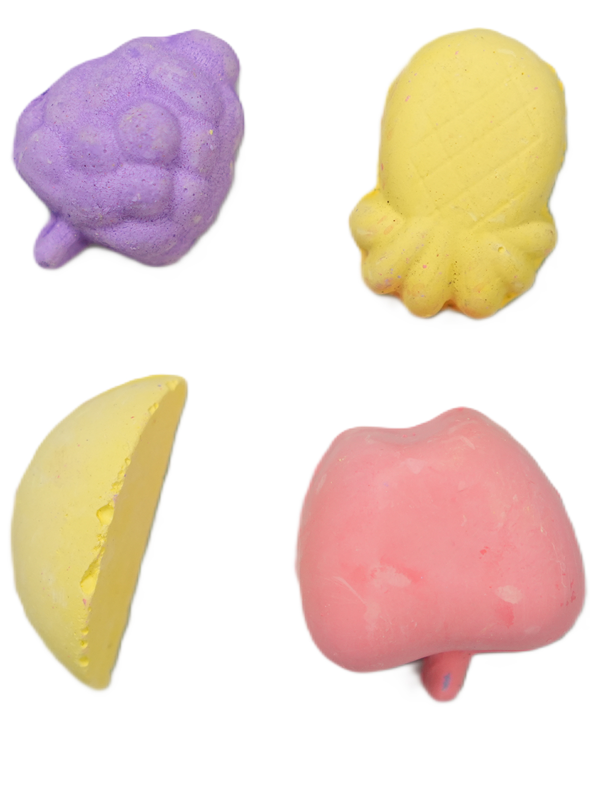 Минеральный камень Bambini Pets для грызунов "Фрукты". Количество 4 шт