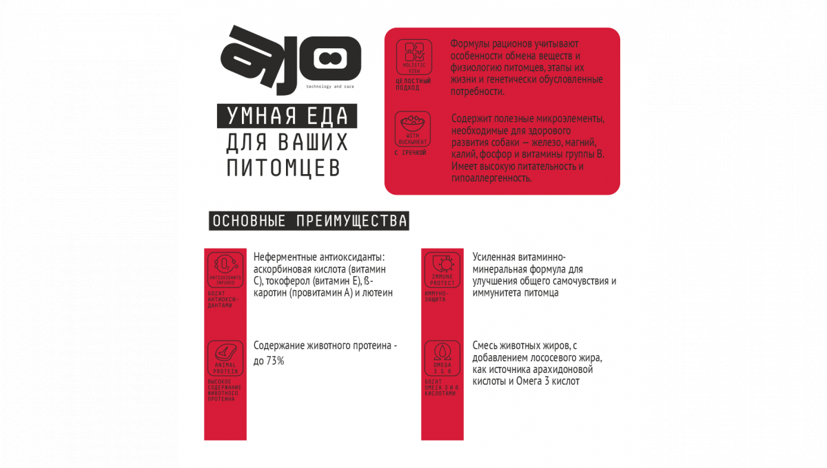 Ajo Сухой корм для собак крупных пород Maxi Adult индейка и оленина 2 кг 4630169560426