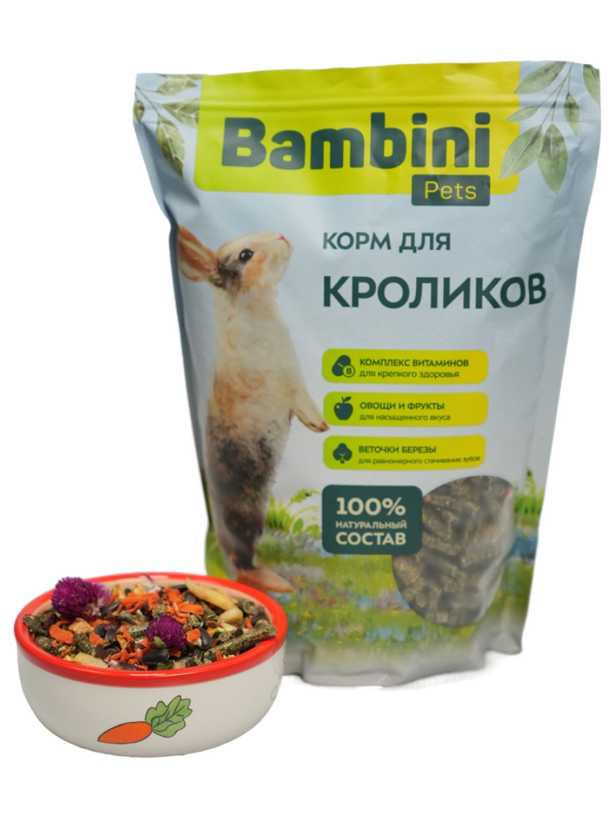 Bambini Pets Корм  для кроликов, 800 г