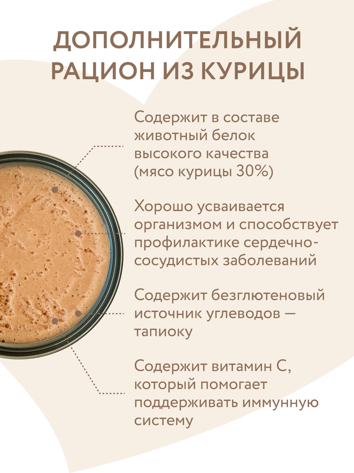 Влажный дополнительный корм Мнямс На каждый день Мусс из курицы с печенью для собак и щенков старше 6 месяцев 80 г