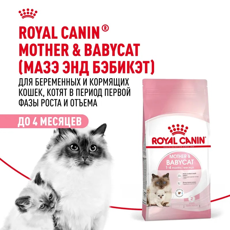 ROYAL CANIN Mother&Babycat корм сухой для котят 400 гр 4627109380367