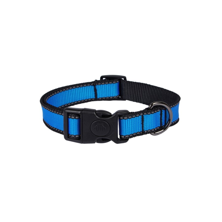 Ошейник LOOK S нейлон фиксатор св/от 15" 25-35 ОНЛ-115 ГОЛУБОЙ Rich Breed (PerseiLine)