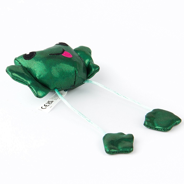 Игрушка Petstages для кошек "Танцующий лягушонок со звуком" с кошачьей мятой 14 см 700603703789