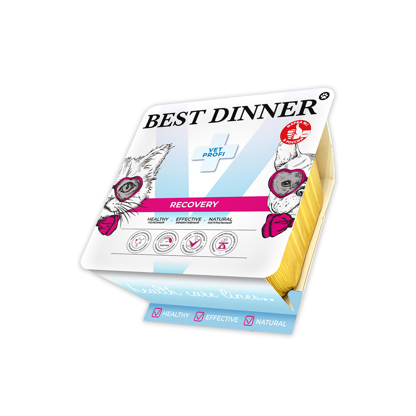 Бест Dinner Vet Profi Паштет Recovery Влажный диетический корм д/кошек и собак 100гр